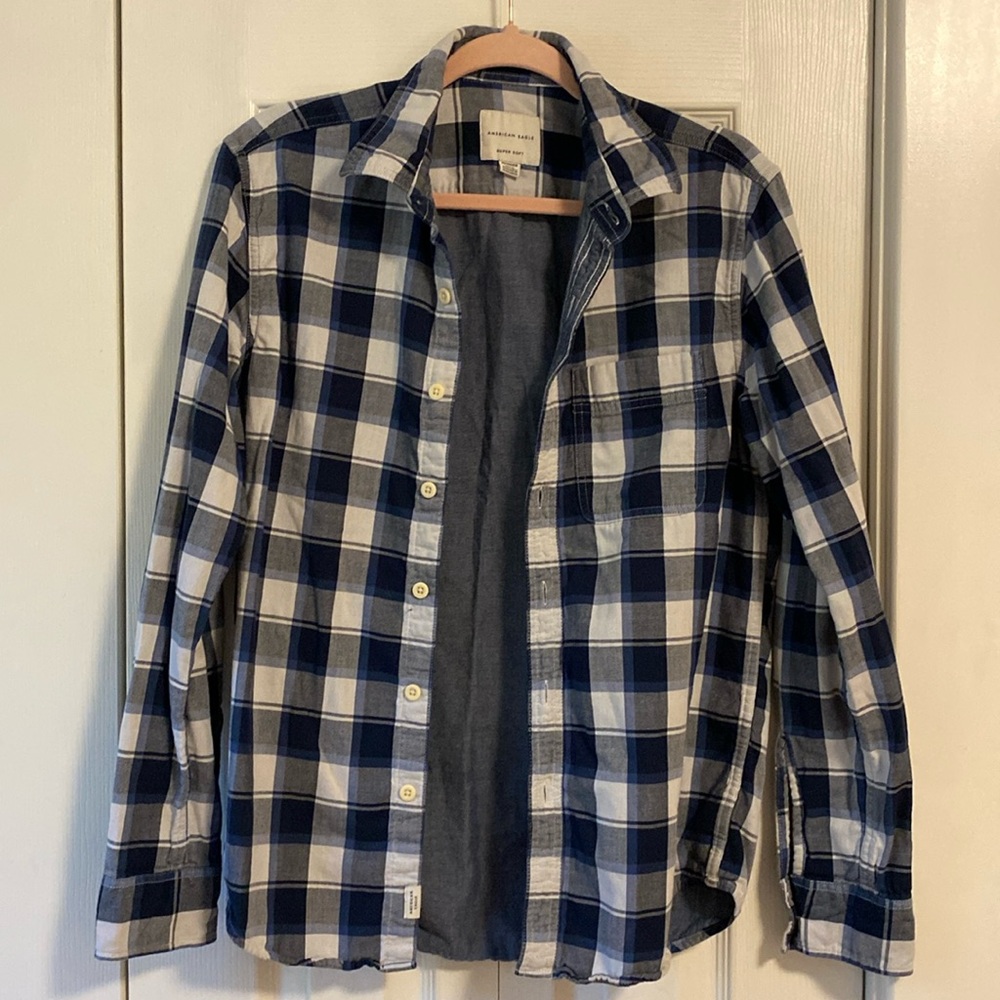 AE Plaid Button Down